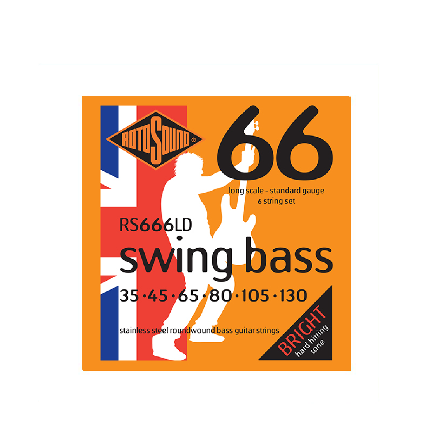 Rotosound Swing Bass 66 Bass Guitar Strings (6-String Set)
